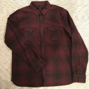Cozy All Saints red & black flannel